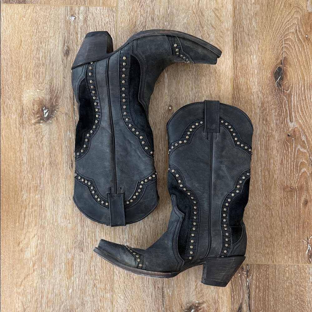 Idyllwind Black Western Boots Snip Toe
